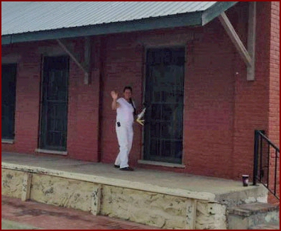 Trey Browder working at the depot